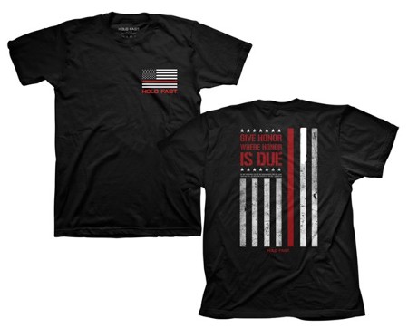 Firefighter Flag Shirt, Black, Large - Christianbook.com