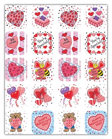 Shimmering Hearts Sparkle Stickers®