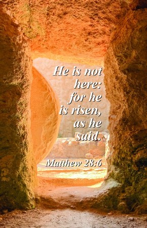 He Is Risen (Matthew 28:6, KJV) Bulletins, 100 - Christianbook.com