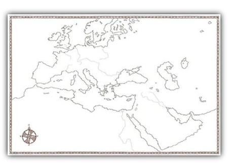 Educational World Map Resource for All Ages. Large, blank, foldable