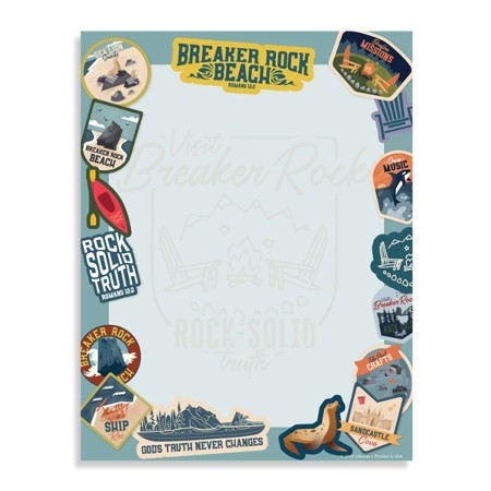 Breaker Rock Beach: Writing Paper (pkg. of 50): 9781430088837 