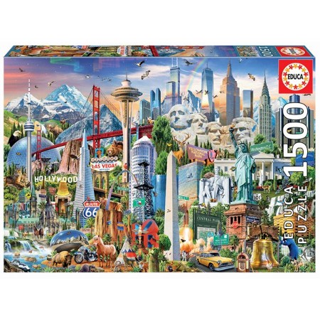 mosaico Traer nariz North America Landmarks Puzzle, 1500 Pieces - Christianbook.com