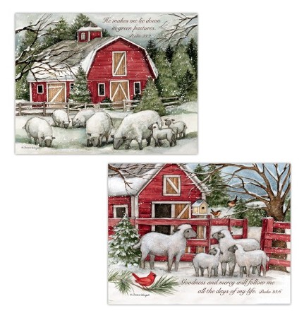 The Lord Is My Shepherd Assorted Christmas Cards, Box of 18: Susan ...