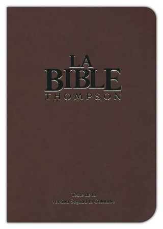French Bible Large Print LSV Indexed Brown Bonded Leather
