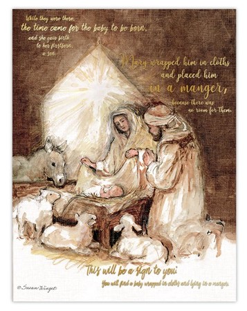 Away In A Manger, Box of 18 Christmas Cards: Susan Winget ...