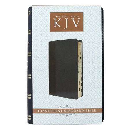 KJV Large Print Thumb Index Edition: Brown : .in: Books