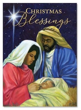 Christmas Blessings Nativity Boxed Cards, (Box of 15), KJV ...