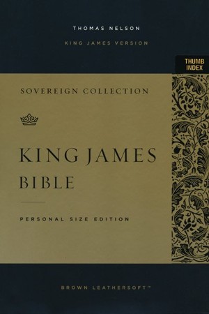 KJV Personal-Size Sovereign Collection Bible, Comfort Print--soft ...