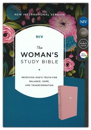 NIV Woman's Study Bible, Comfort Print--cloth over board, pink ...