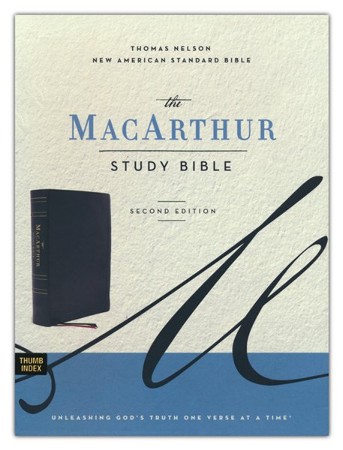 NASB MacArthur Study Bible, 2nd Edition--genuine leather, black ...