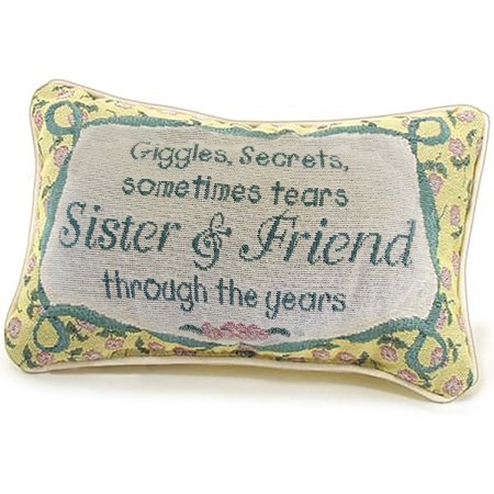 Sister & Friend, Tapestry Word Pillow - Christianbook.com