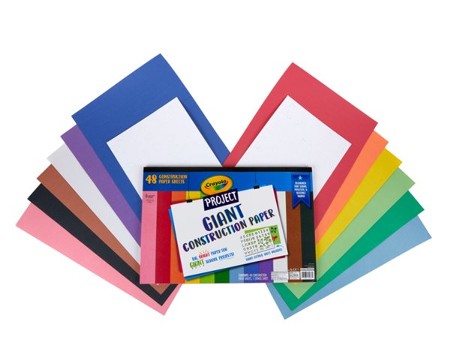 Crayola Project Giant Construction Paper, 48 Sheets 