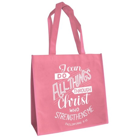 I Can Do All Things Eco-tote, Pink (Philippians 4:13) - Christianbook.com