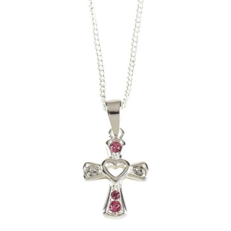Cross with Cutout Heart Necklace - Christianbook.com