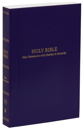 KJV Pocket New Testament With Psalms And Proverbs, Comfort Print ...