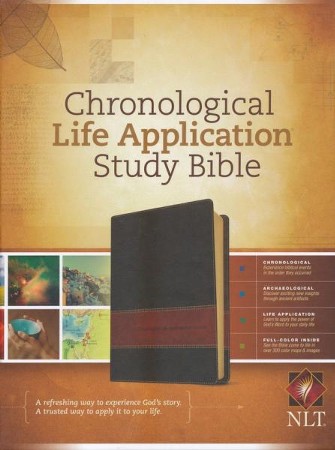 NLT Chronological Life Application Study Bible, Leatherlike Brown/Tan ...