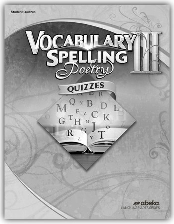 Vocabulary, Spelling & Poetry 3 (Grade 9) Quiz Book (Revised ...