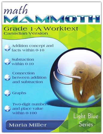 Math Mammoth Grade 1-A Worktext, Canadian Version: Maria Miller ...