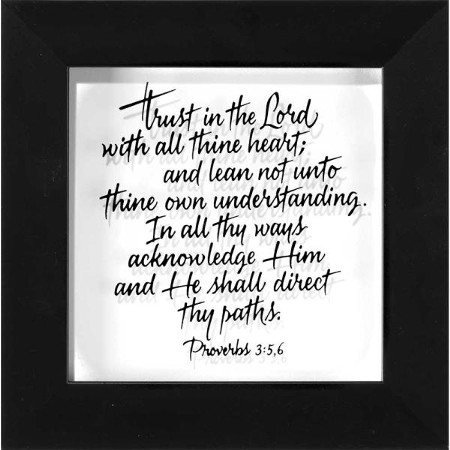 Trust in the Lord with All Thine Heart Framed Art