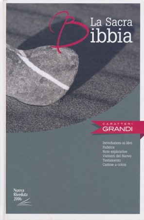 Italian Language Bible, La Sacra Bibbia, New Diodati, Blue  Hardcover,Italian