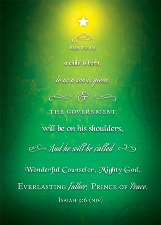 To Us A Child Is Born (Isaiah 9:6, NIV) Christmas Cards, Box of 12 ...