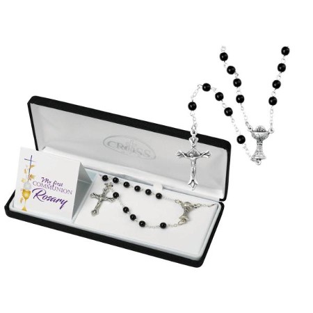 My First Communion Rosary Beads, Black - Christianbook.com
