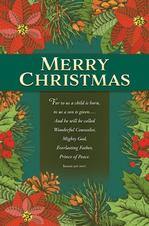 Merry Christmas (Isaiah 9:6, NIV) Bulletins, 100 - Christianbook.com