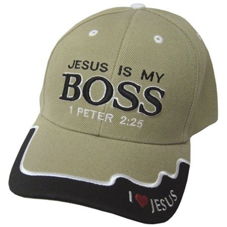Jesus Is My Boss Cap Khaki 