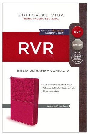 RVR Santa Biblia Ultrafina Compacta, Rosa con cierre (Thinline Compact ...