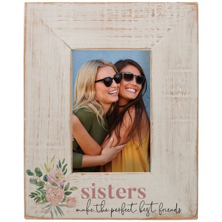 A SISTER is Gods way of proving He doesnt want us to walk alone Photo board friend frame wood picture frame photo holder with clip sister gift 7x9 