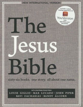 Niv The Jesus Bible Hardcover Edited By Passion Publishing By Louie Giglio Max Lucado Ravi Zacharias Randy Alcorn 9780310444671 Christianbook Com