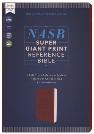 NASB Super Giant Print Reference Bible 1995 Text, Comfort Print ...