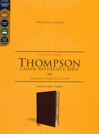 KJV Thompson Chain-Reference Bible, Comfort Print--genuine leather, calfskin, brown:  Frank Thompson: 9780310459255 - Christianbook.com
