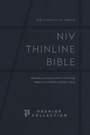 NIV, Personal Size Bible, Large Print, Premium Goatskin Leather, Green, Premier Collection, Black Letter, Gauffered Edges, Comfort Print [Book]