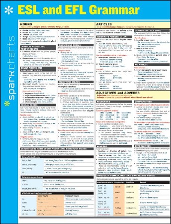 ESL-EFL Grammar SparkCharts: SparkNotes: 9781411470316 - Christianbook.com