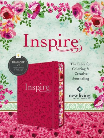 NLT Inspire Bible, Filament Enabled, Hardcover LeatherLike, Pink ...