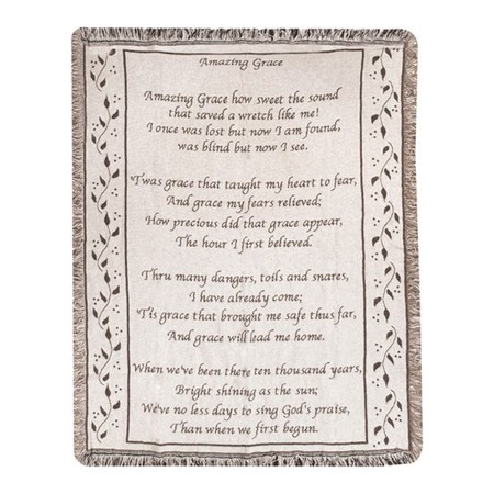 Amazing Grace, Woven Throw - Christianbook.com