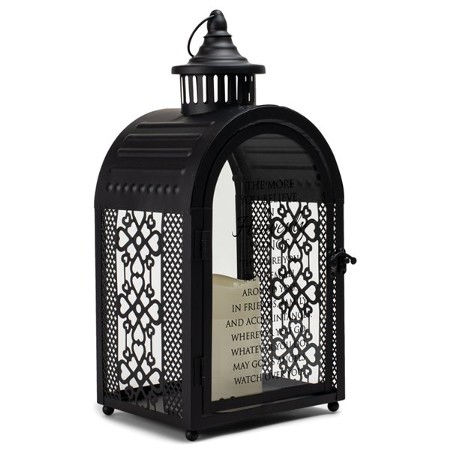 The More You Believe in Heavenly Wings Lantern, Large, Black ...