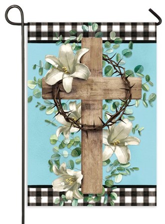 Cross & Crown Garden Flag, Small - Christianbook.com