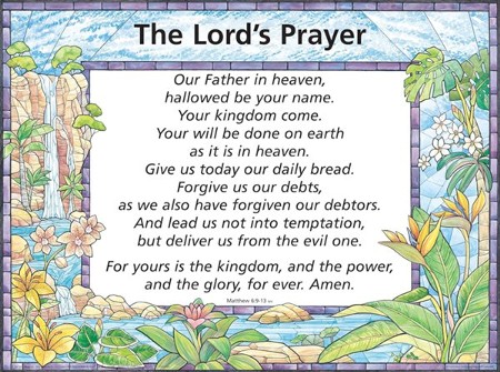 The Lord's Prayer NIV Laminated Wall Chart: 9780965508223 ...