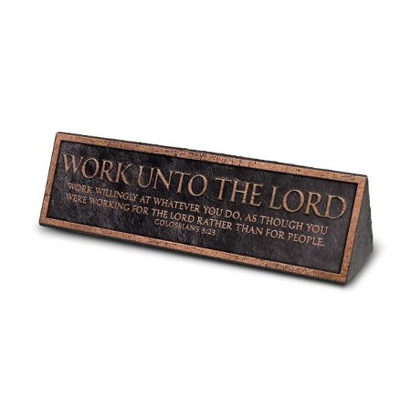 Work Unto The Lord Desk Topper Christianbook Com