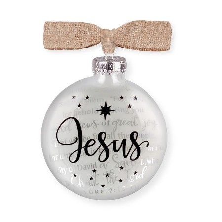 Jesus Glass Ornament - Christianbook.com