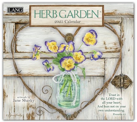 Exclusive! Herb Garden, 2025 Wall Calendar With Scripture: Jane Shasky ...