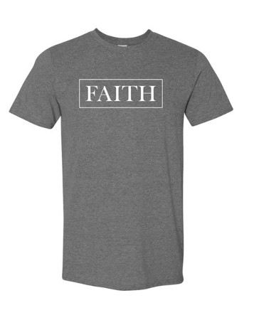 Faith Shirt, Dark Gray, X-Large - Christianbook.com