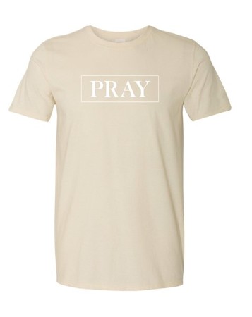 Pray Shirt, Oatmeal, Large - Christianbook.com