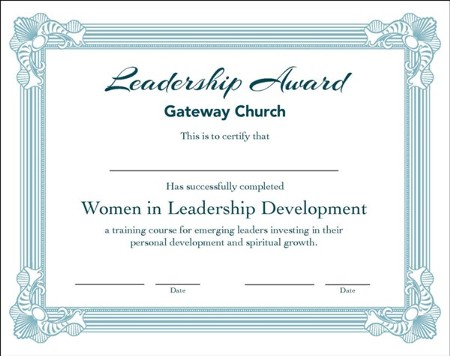 Women In Leadership Development, Wild, Certificates,10 Pack: Gateway 