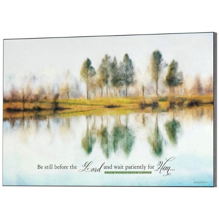 Lake Reflections, Psalm 37:7 Plaque - Christianbook.com