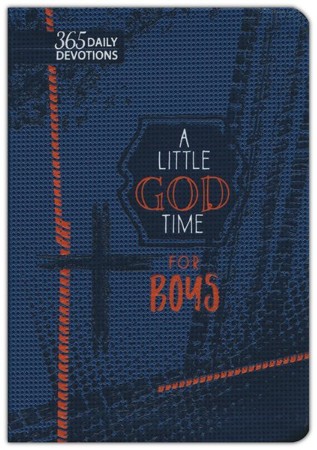 A Little God Time for Boys: 365 Daily Devotions - faux leather gift