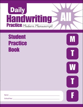 Daily Handwriting Practice: Modern Manuscript Student Workbook ...