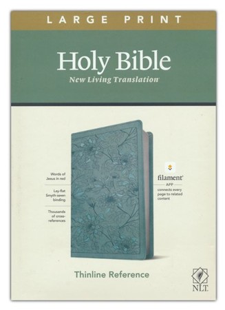 NLT Large-Print Thinline Reference Bible, Filament Enabled Edition ...